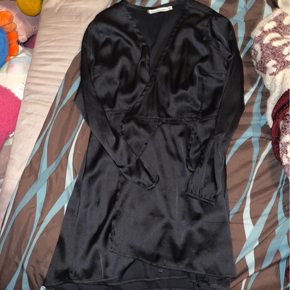 Abercrombie & Fitch Black and Teal Dress